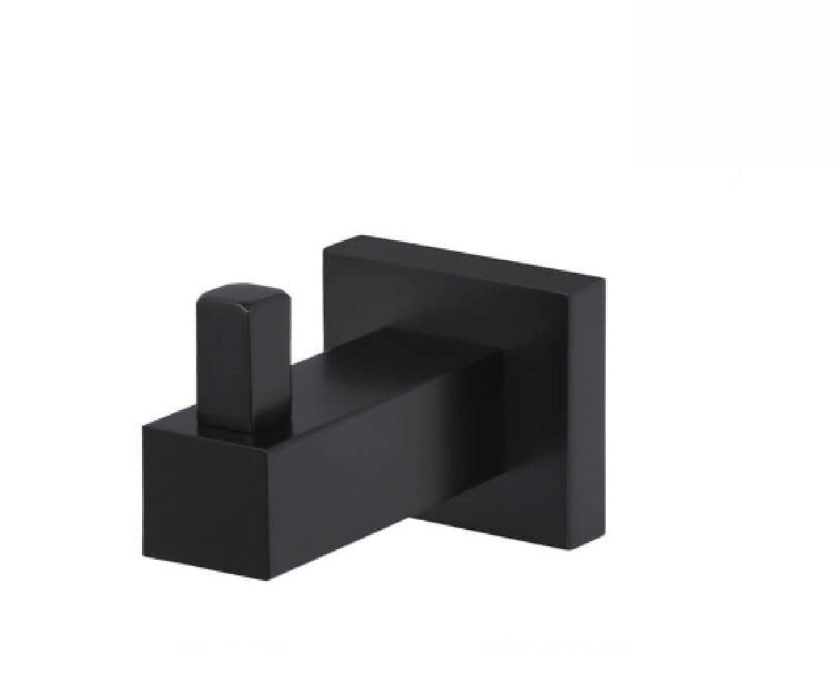 Meir Robe Hook Square Matte Black MR03