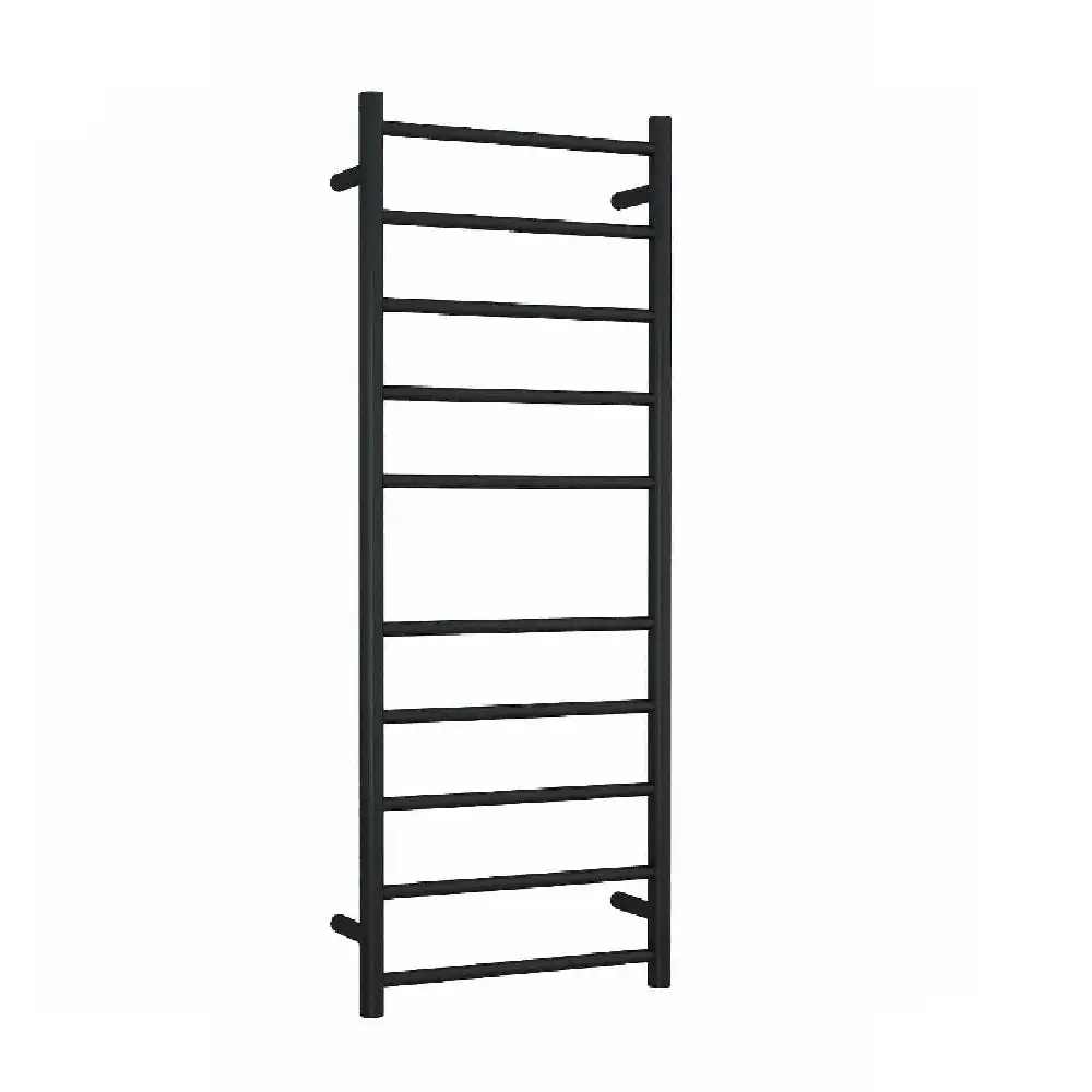 Thermogroup Heated Towel Rail Round 450mm W x 1200mm H- Matte Black SR19MB