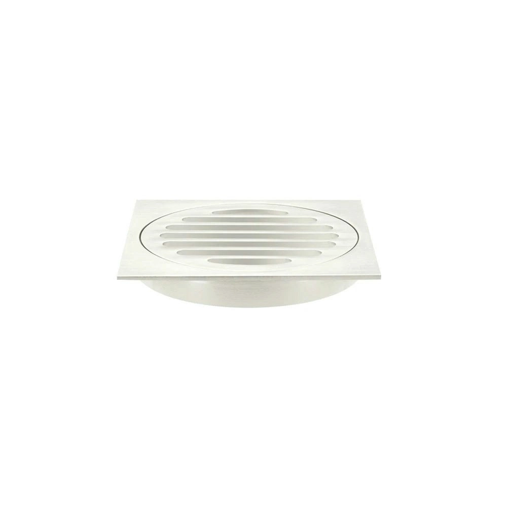 Meir Floor Grate 100mm Brushed Nickel MP06-100-PVDBN