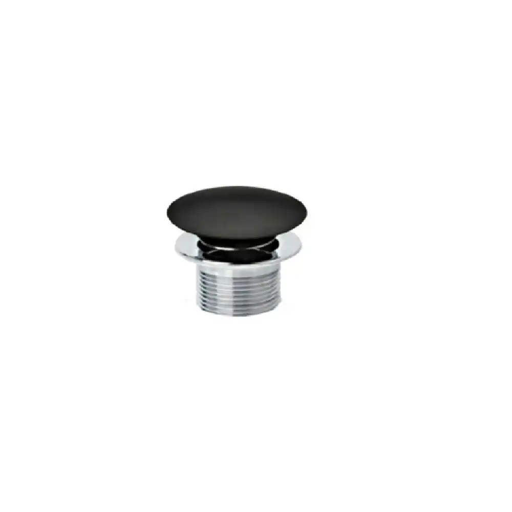 Fienza Bath Pop up Waste Dome 40mm No Overflow Matte Black WAS56B