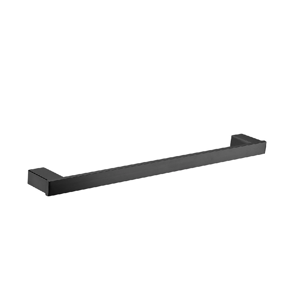 Fienza Koko Single Towel Rail 610mm Matte Black 85001610