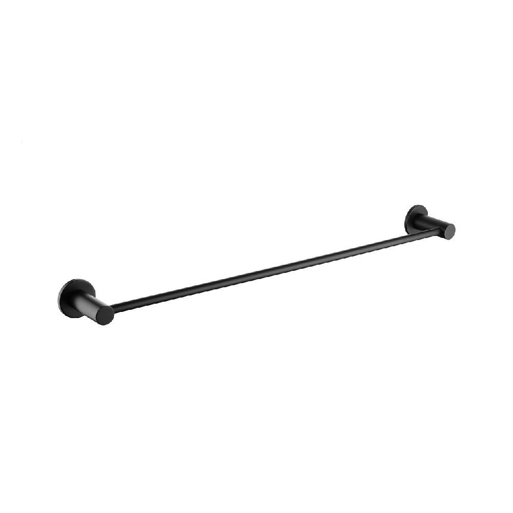 Fienza Hustle Single Towel Rail 800mm Matte Black 82501