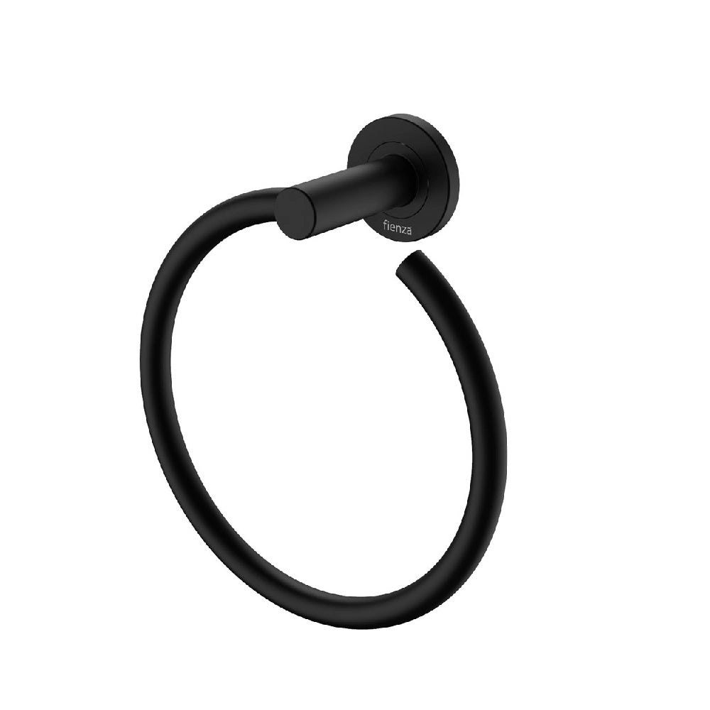 Fienza Kaya Hand Towel Ring Matte Black 82802MB