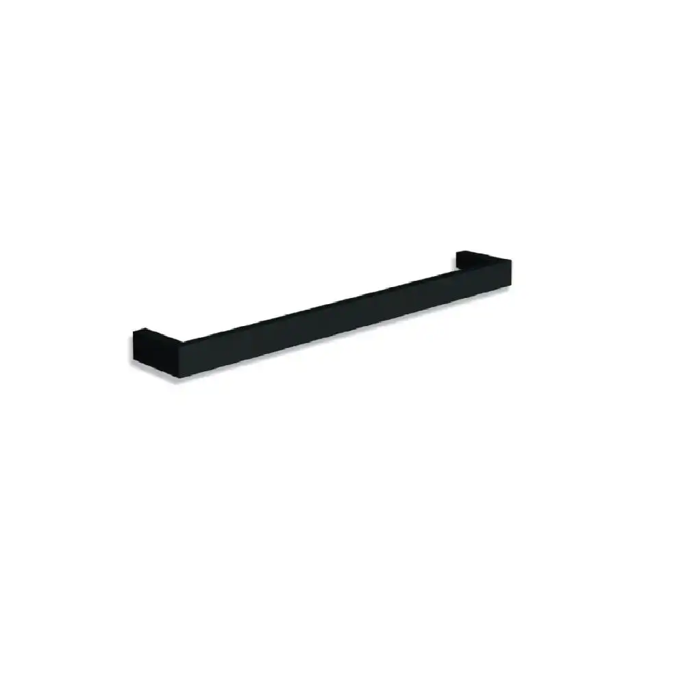 Thermogroup Square Single Rail 632x40x100mm (Heated) Matte Black DSS6B