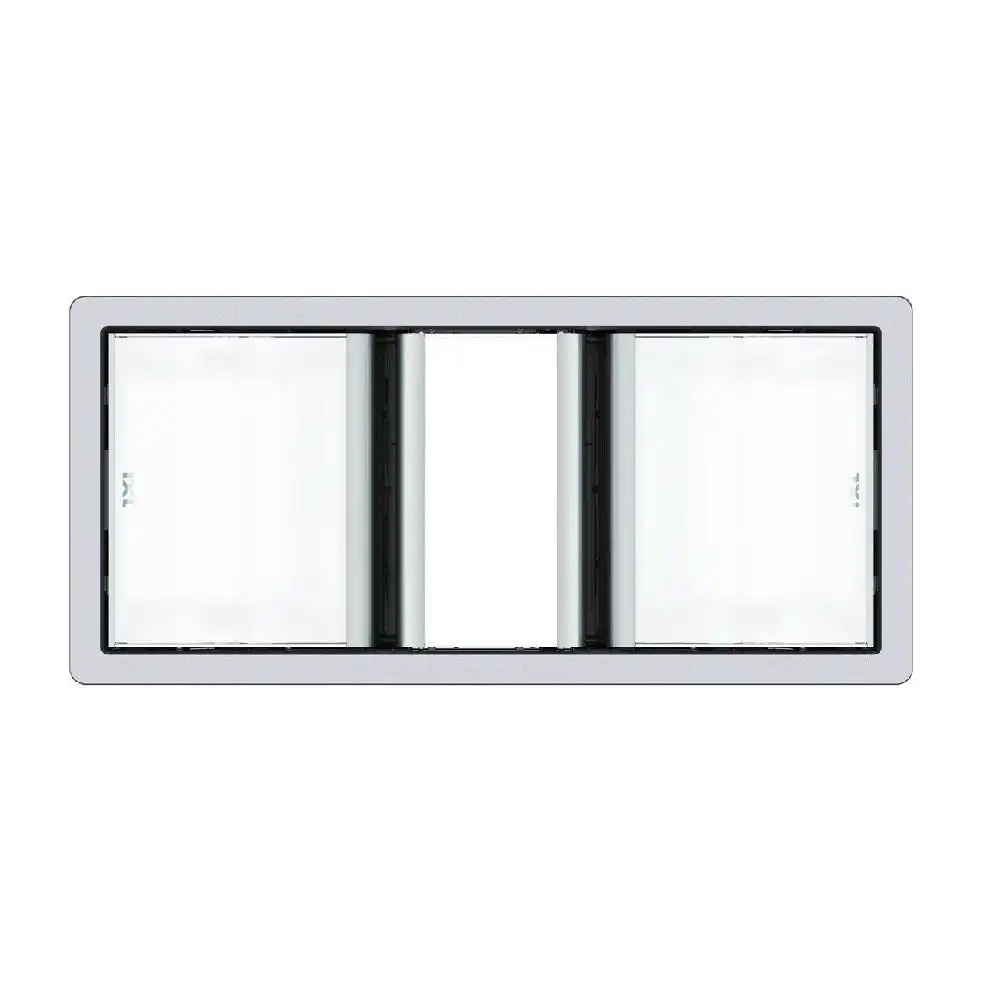 IXL Bathroom Lighting Premium Tastic Luminate Dual Heater, Fan & Light Silver Fascia 32412