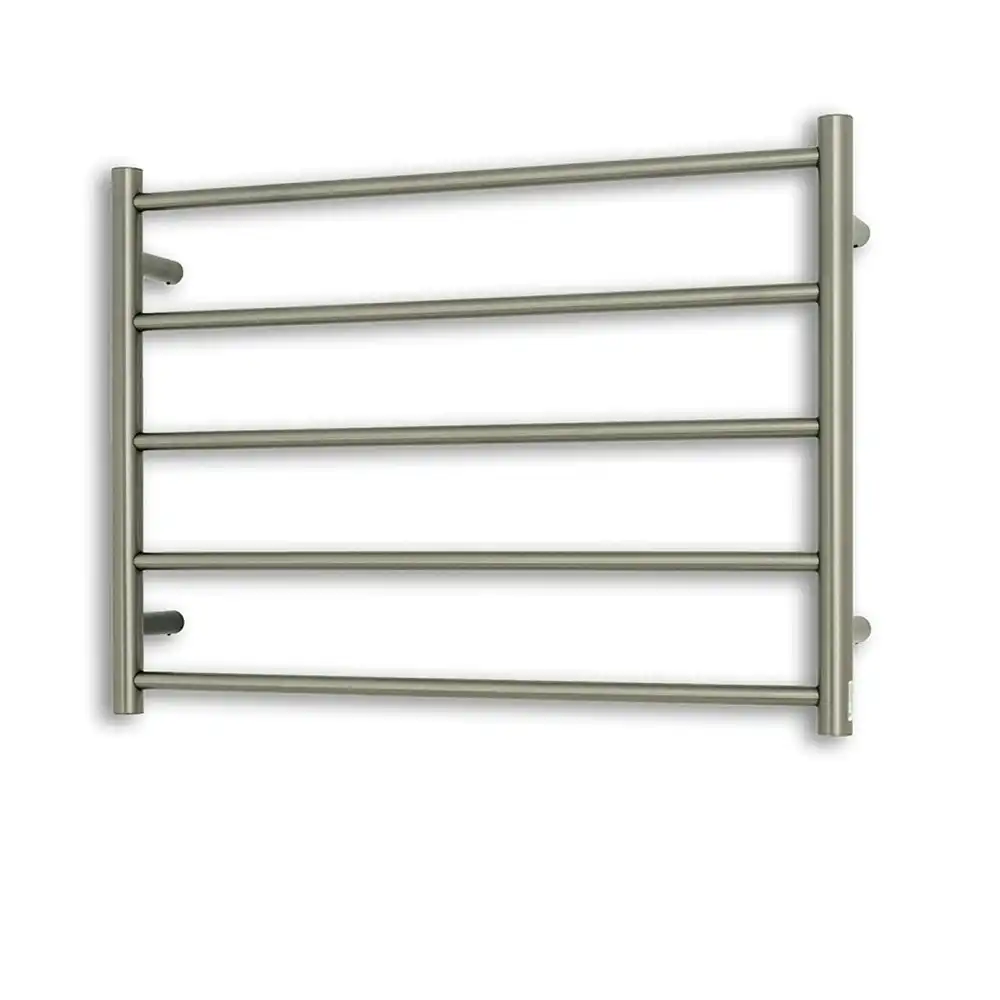 Radiant Gun Metal Grey 750 x 550mm Round Heated Towel Rail (Right Wiring) GMG-RTR03RIGHT