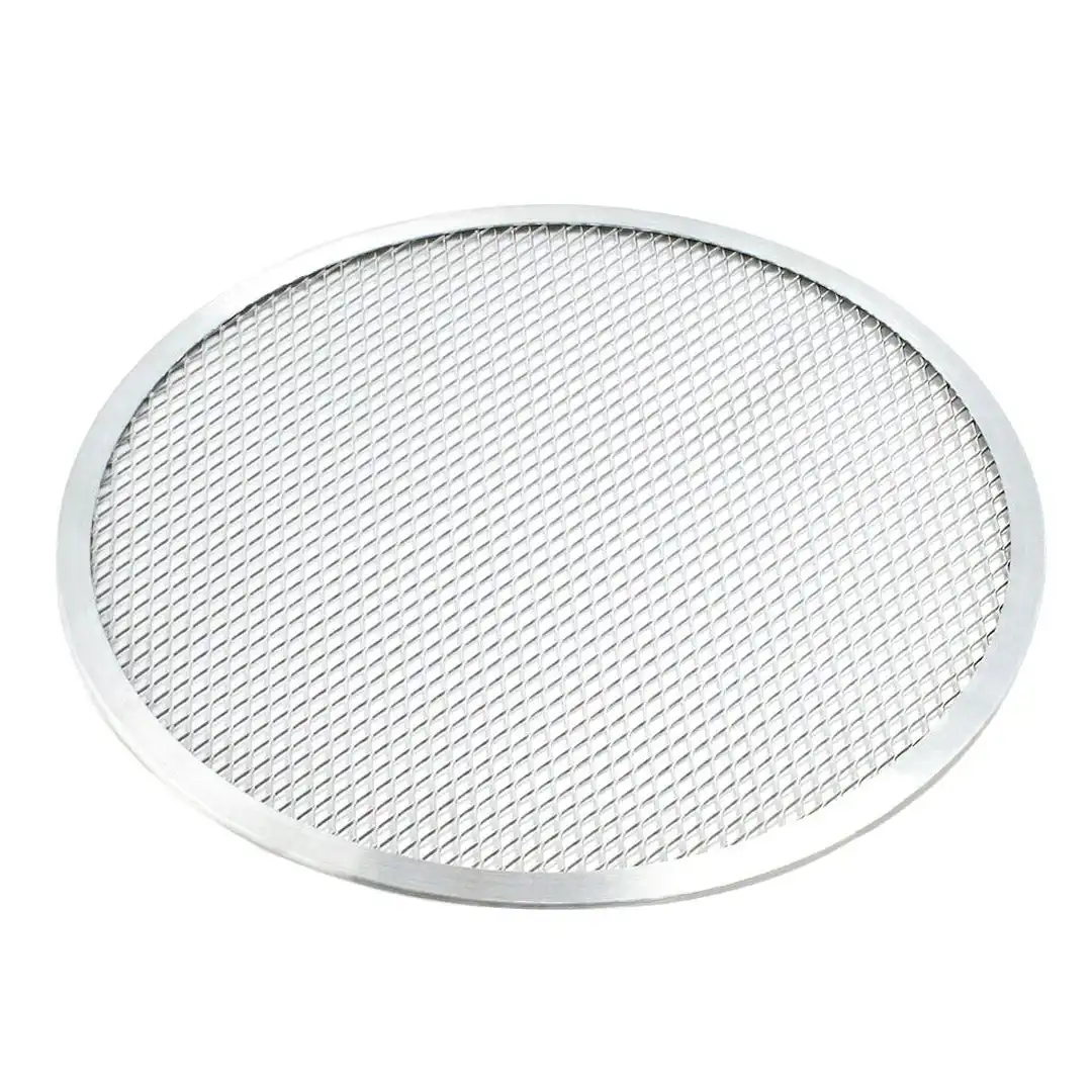 Soga 8-inch Round Seamless Aluminium Nonstick Commercial Grade Pizza Screen Baking Pan