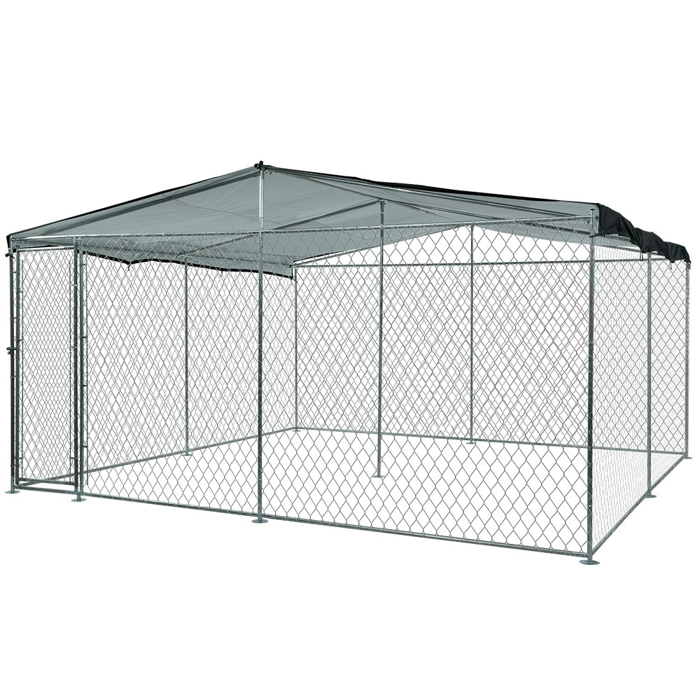 NeataPet 3x3m Dog Enclosure Pet Outdoor Playpen Wire Cage Kennel Fence with Cover Shade