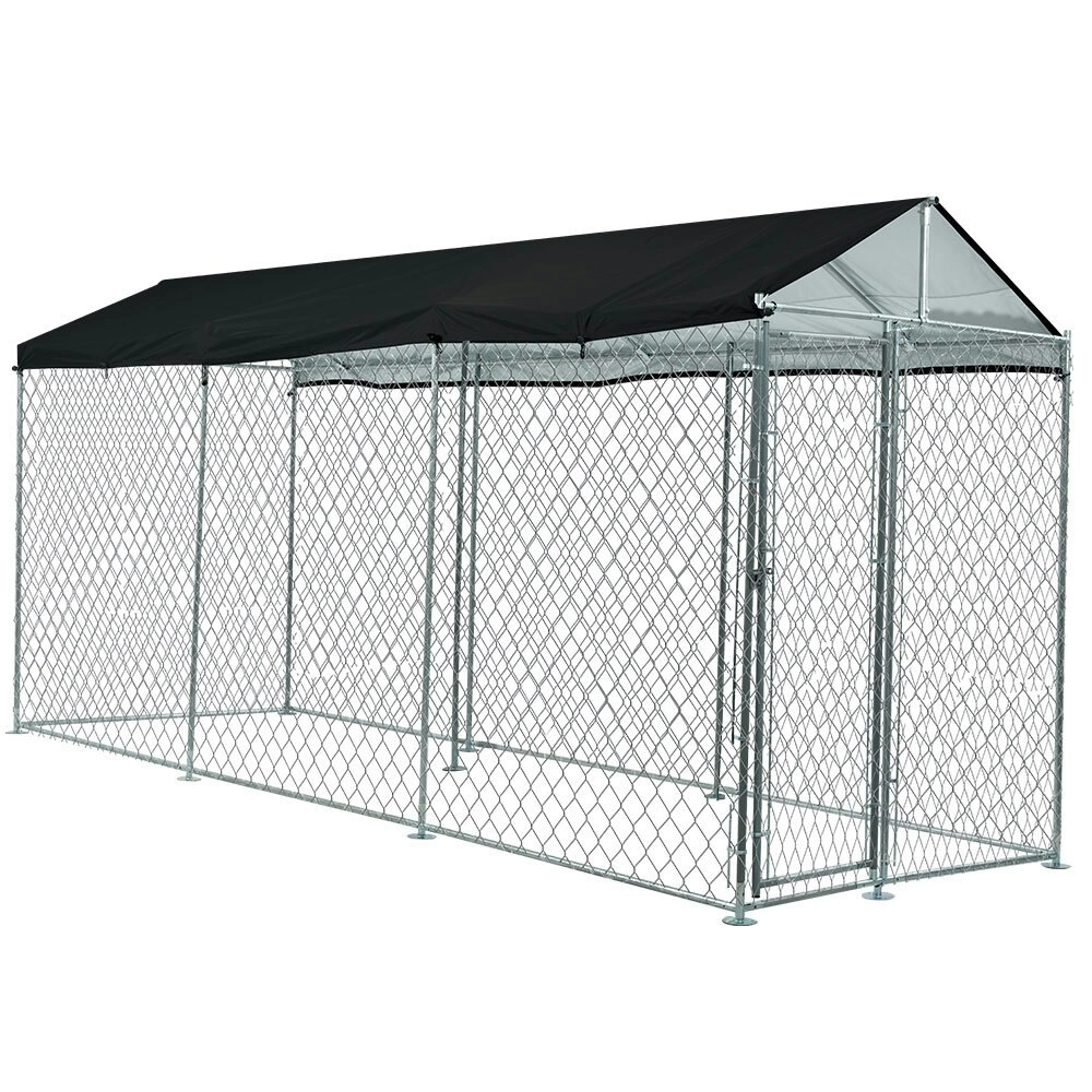 NeataPet 4.5x1.5m Dog Enclosure Pet Playpen Outdoor Wire Cage Puppy Fence with Cover Shade