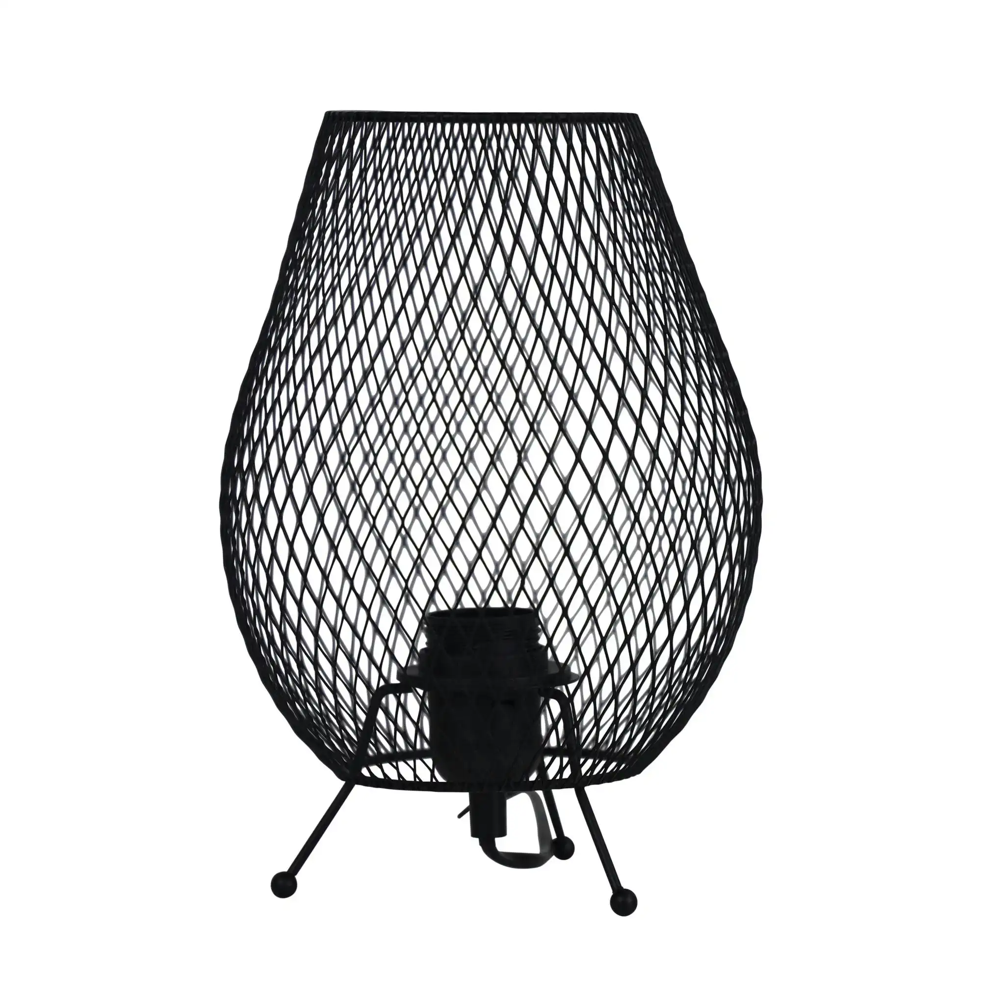 HYZER Black Mesh Table Lamp