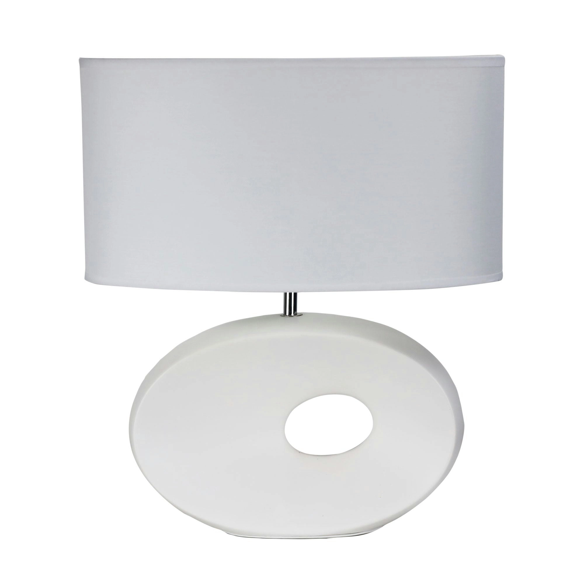 LOUISE Ceramic Table Lamp with Shade White