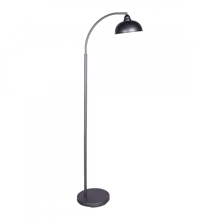 Sarantino Dark Grey Floor Lamp Industrial Chic Adjustable Angle