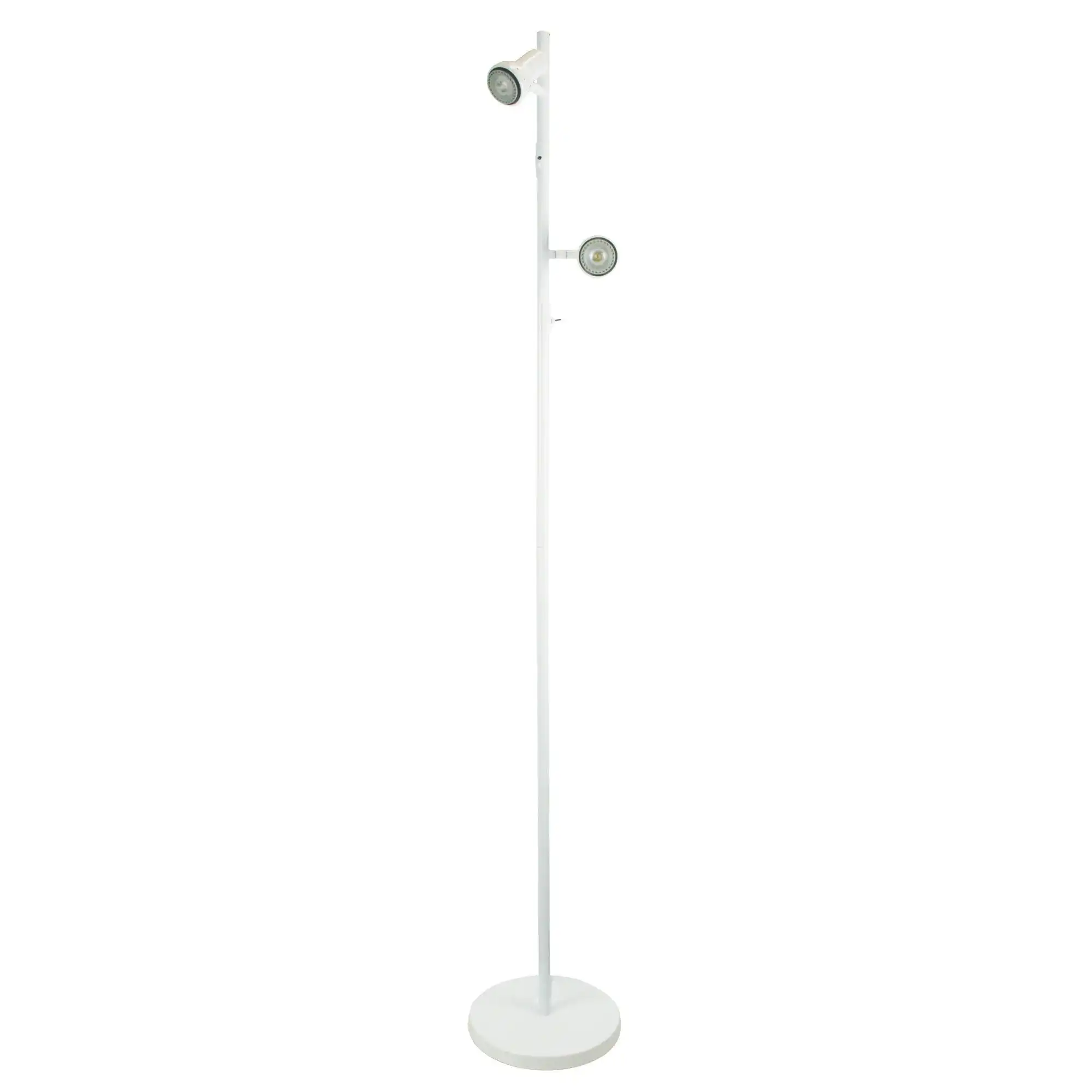 DAXAM LED Twin Adjustable Floor Lamp White