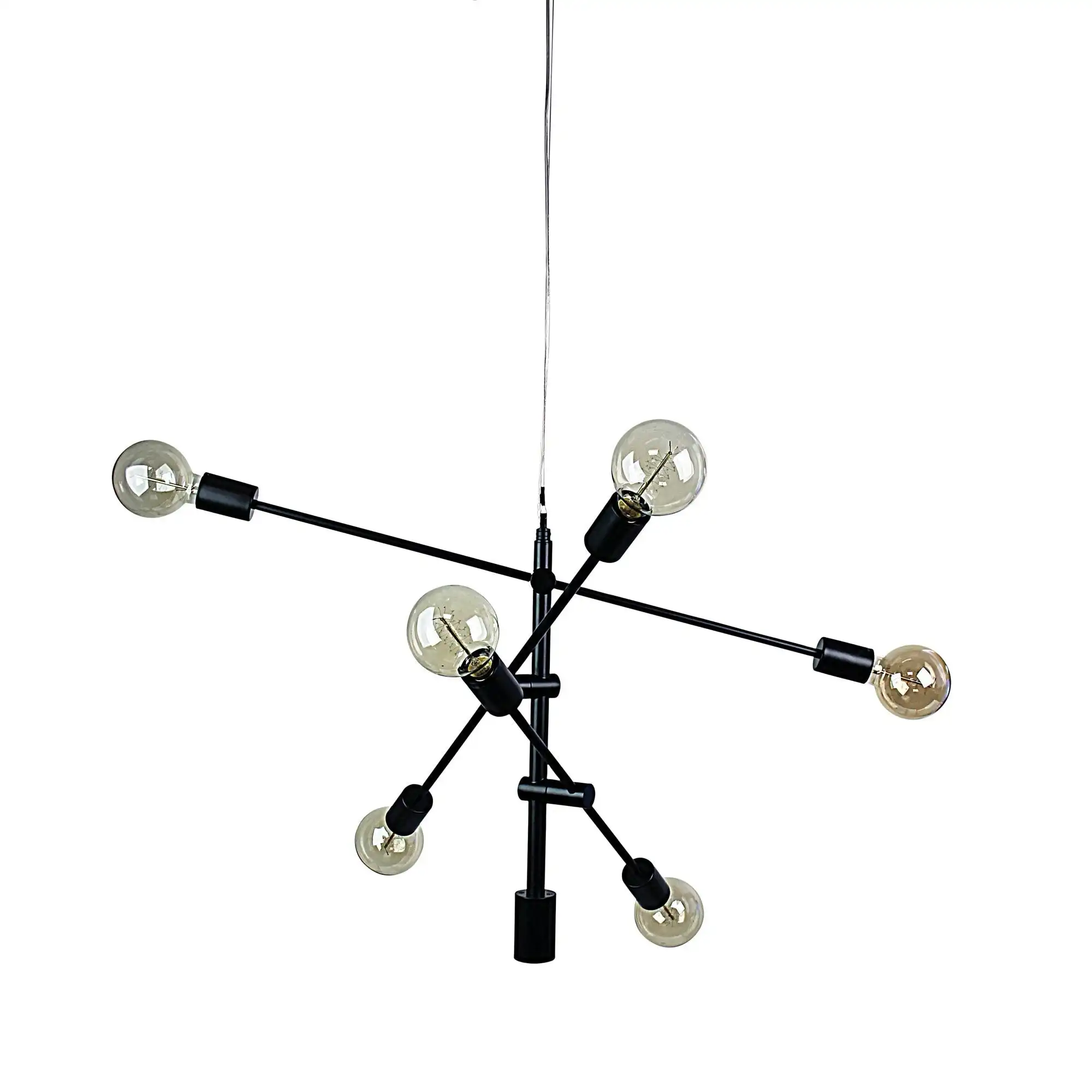 CHELSEA Black Contemporary Satellite Pendant