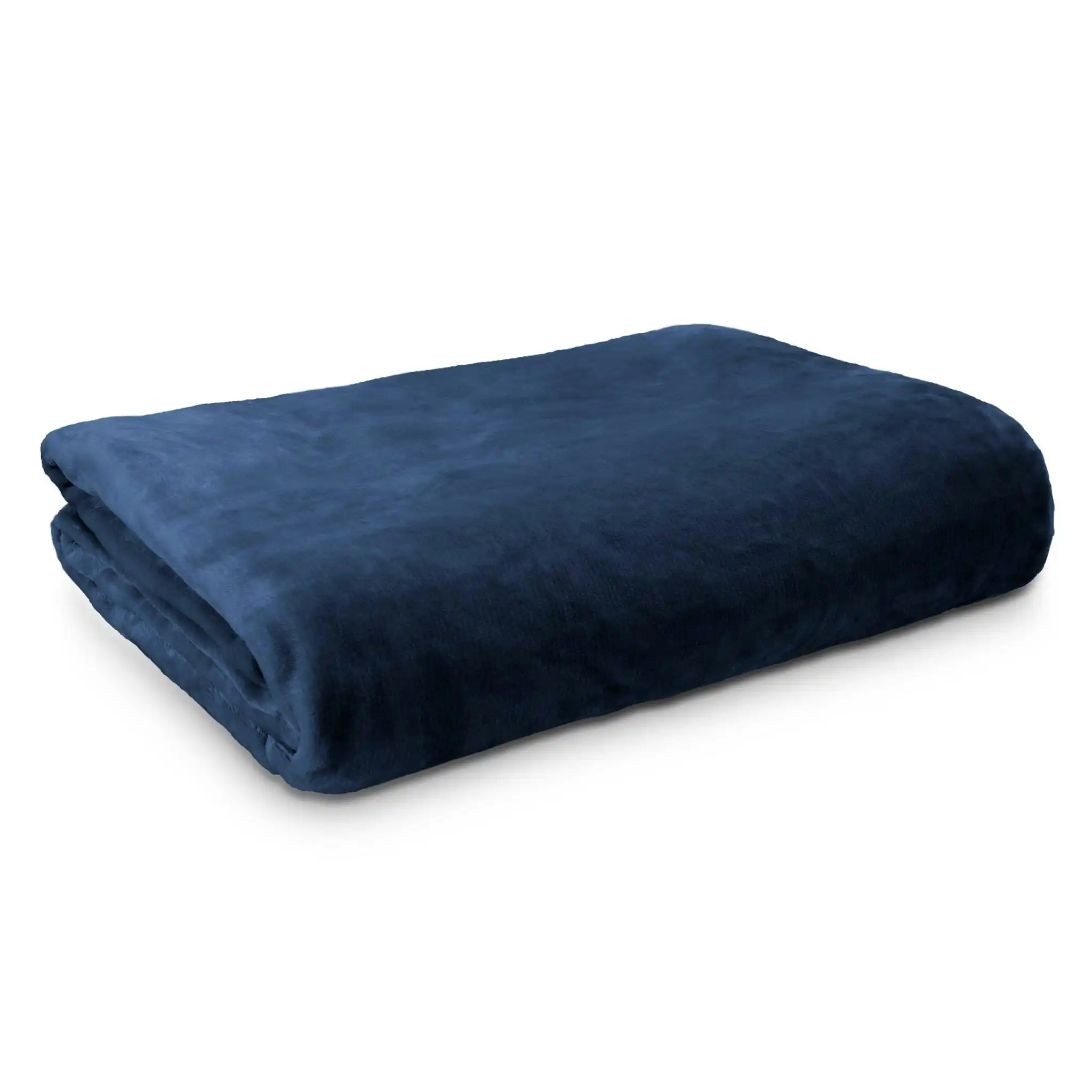 ARDOR BOUDOIR "Lucia" LUXURY PLUSH VELVET BLANKET - NAVY