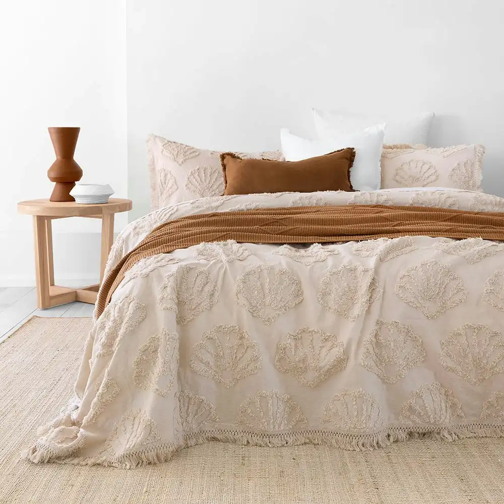 Bambury Hydra Coverlet Set - Pebble