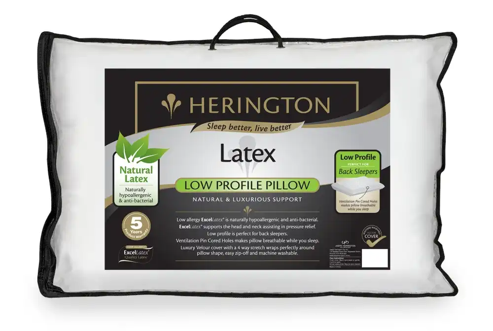 Herington Latex Low Profile Pillow