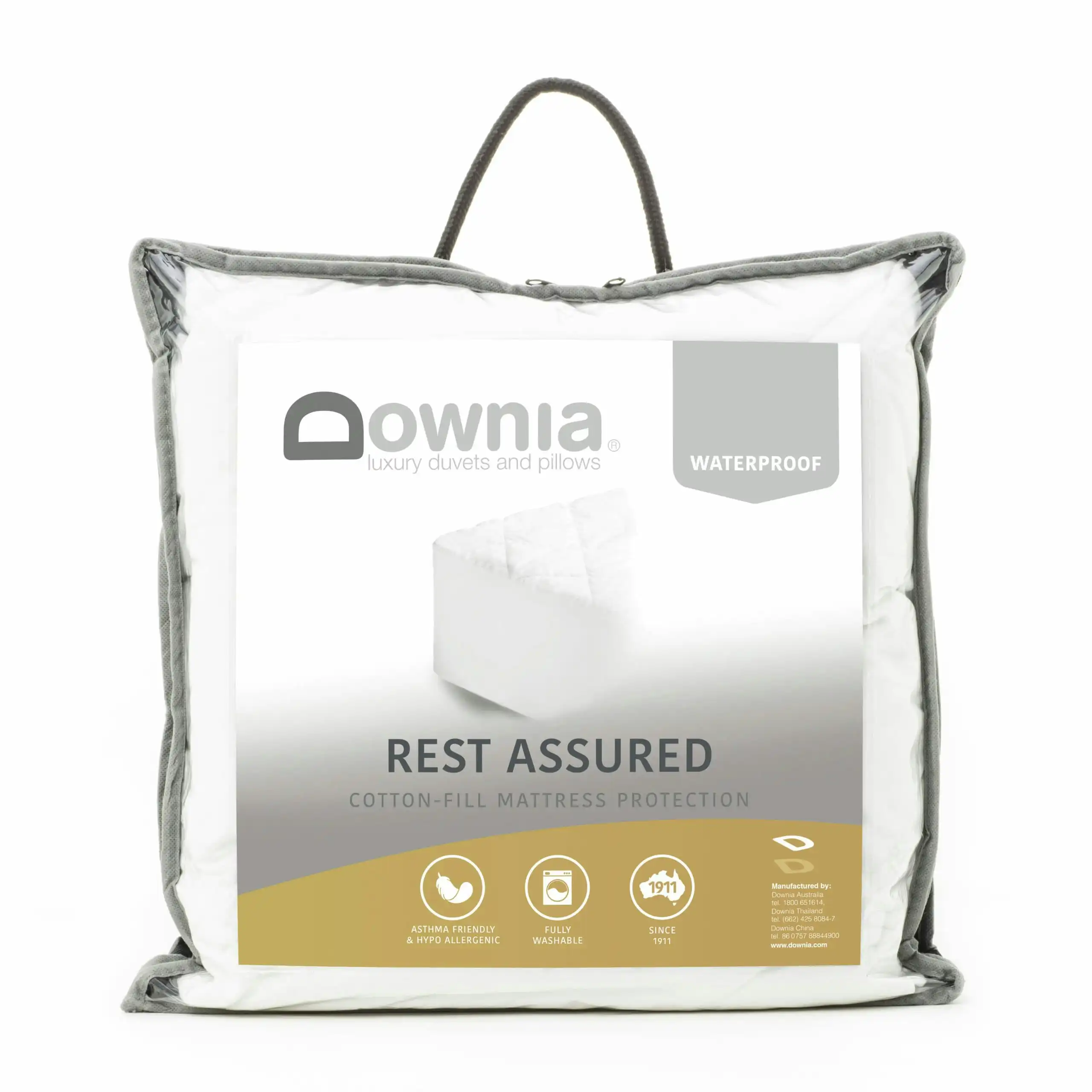 Downia Rest Assured MATTRESS PROTECTOR Waterproof Cotton Filled