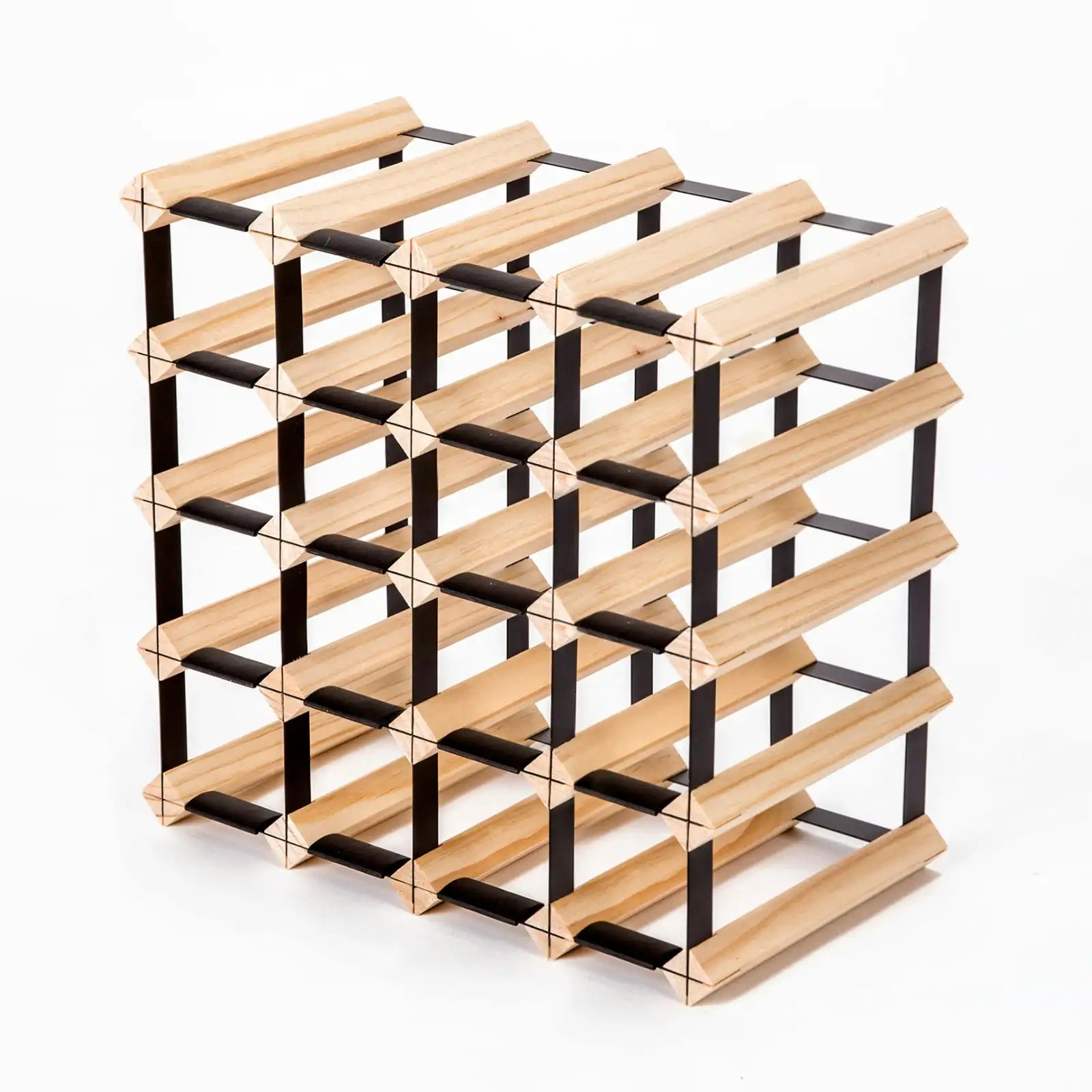 20 Bottle Timber Wine Rack