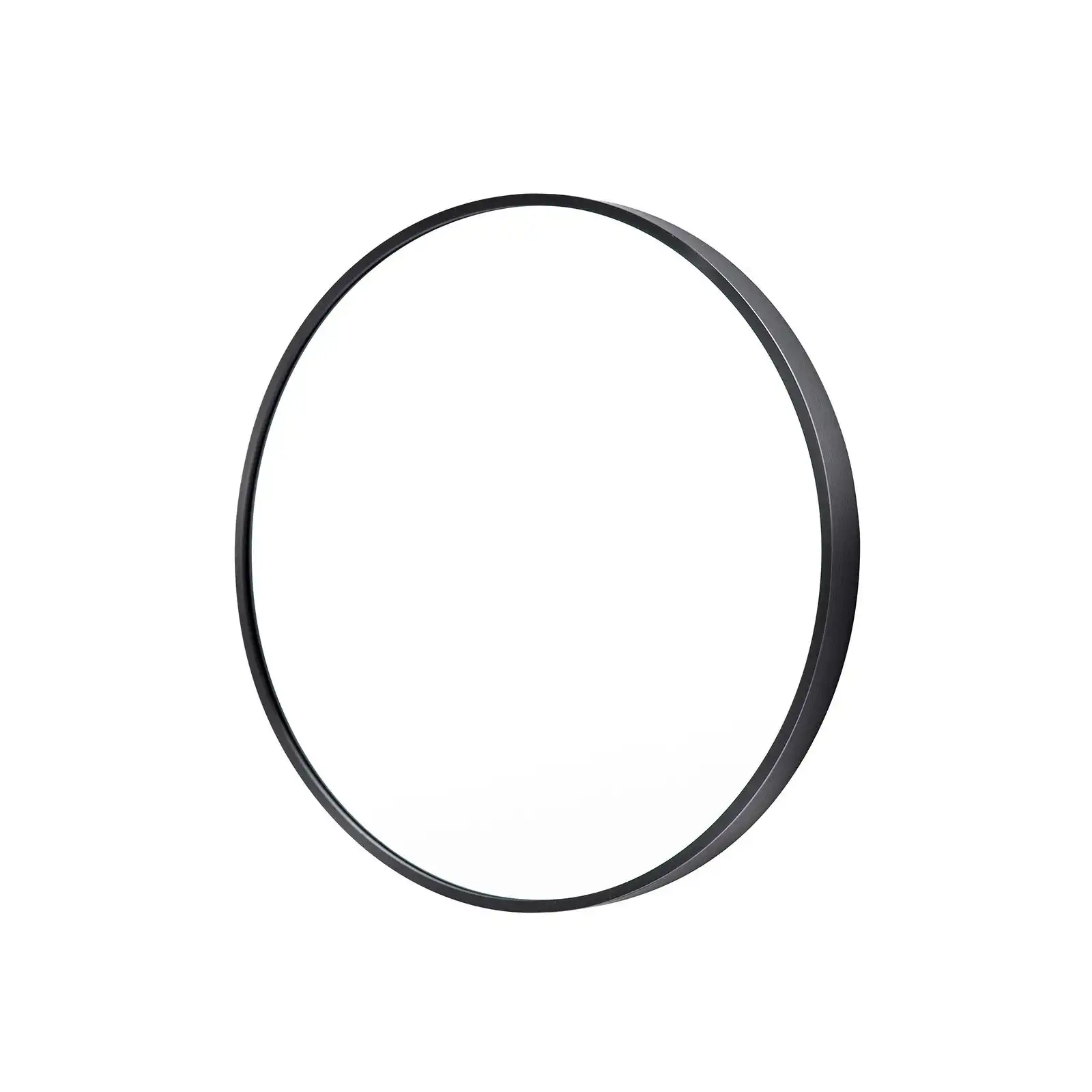 50cm Wall Mirror Round Bathroom - BLACK