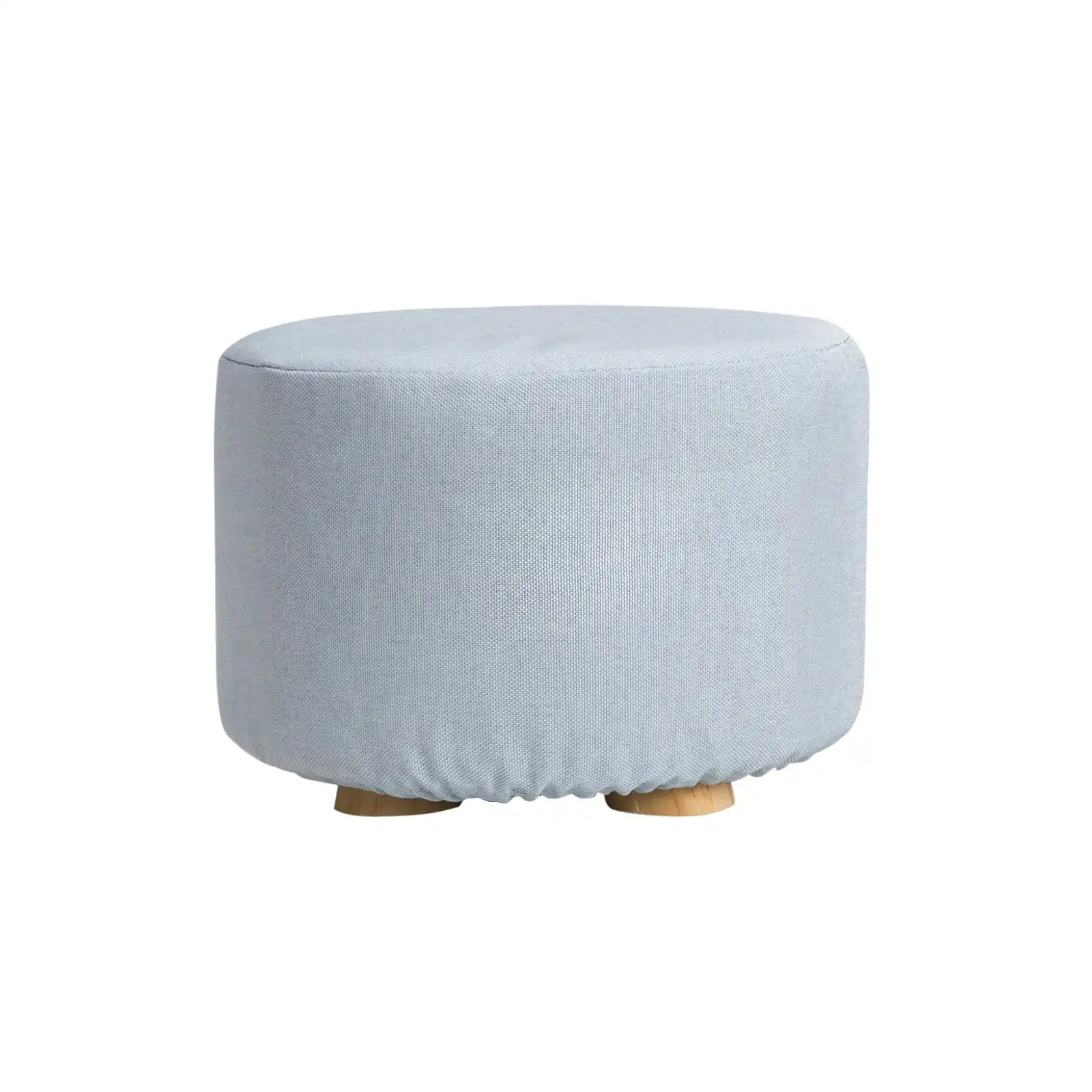 Round Foot Stool - LIGHT BLUE