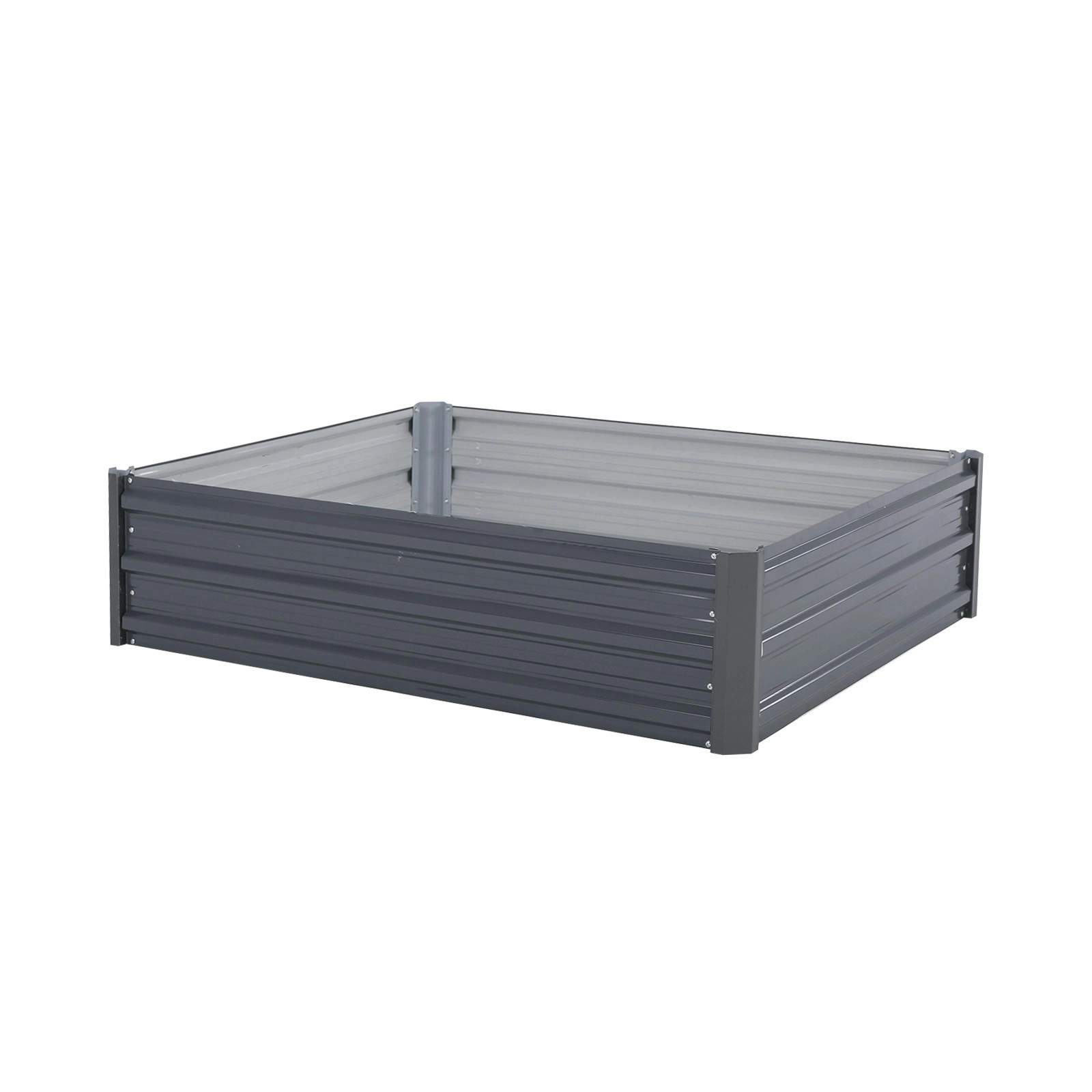 Raised Garden Bed Rectangular 120 x 90 x 30cm - GREY