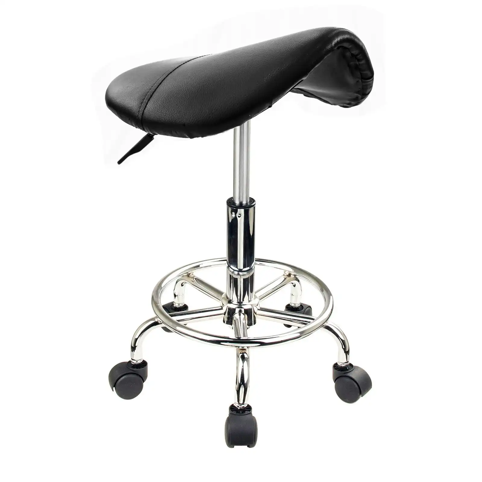 Saddle Salon Stool - BLACK