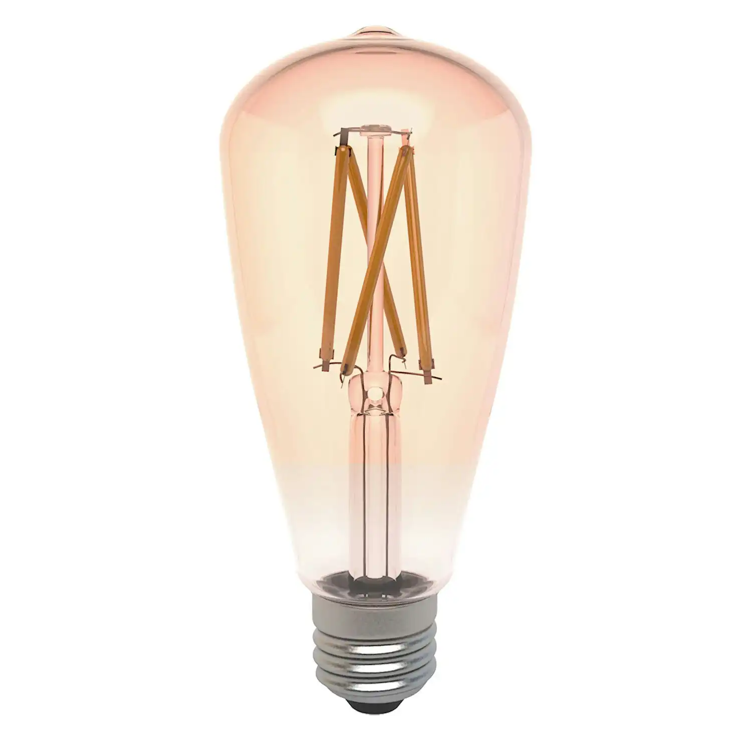 Laser Wifi Smart E27 ST64 LED Filament Bulb Amber Google Alexa Dimmable