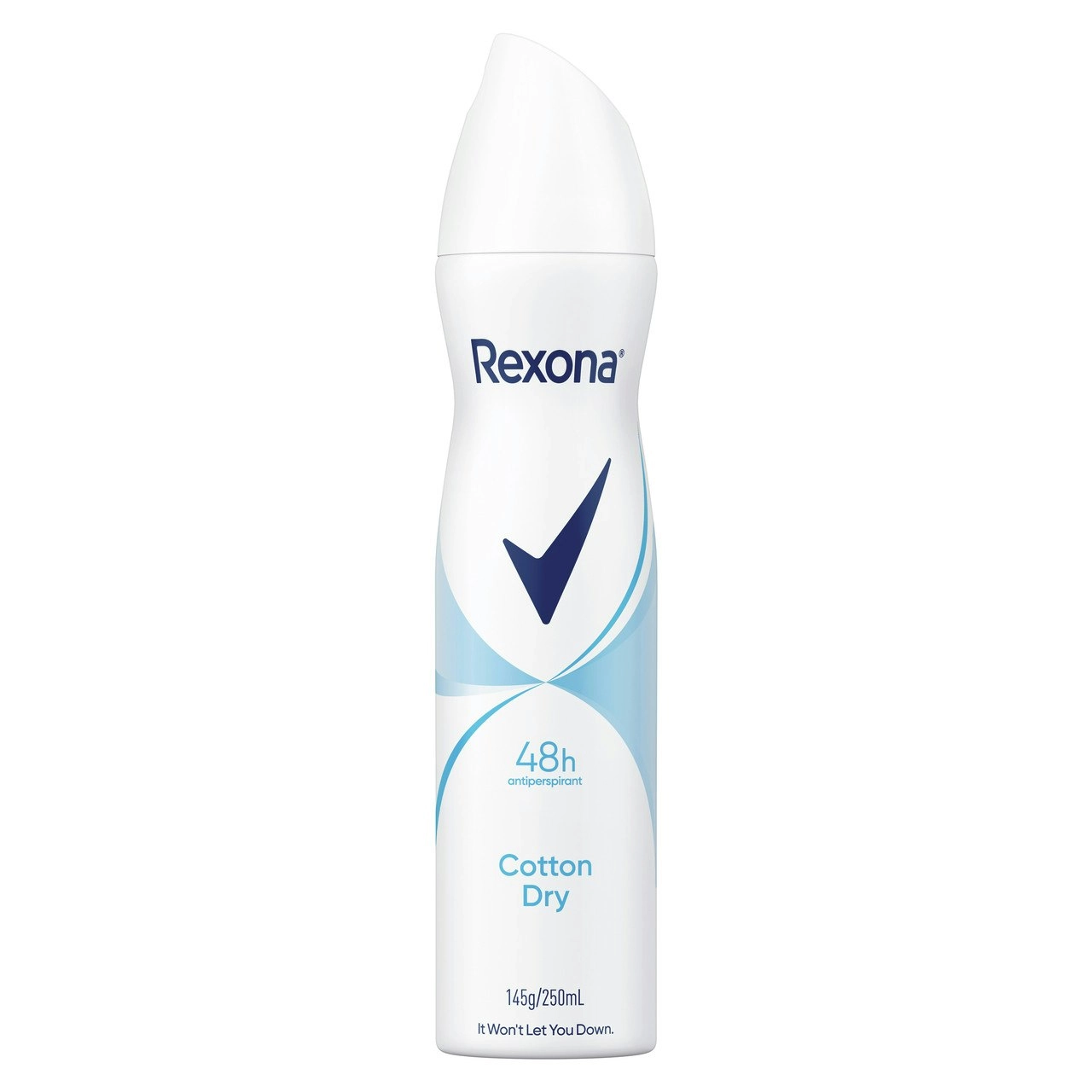 Rexona Women Deodorant aerosol antiperspirant Cotton Dry 48-hour sweat and odour protection 250 mL