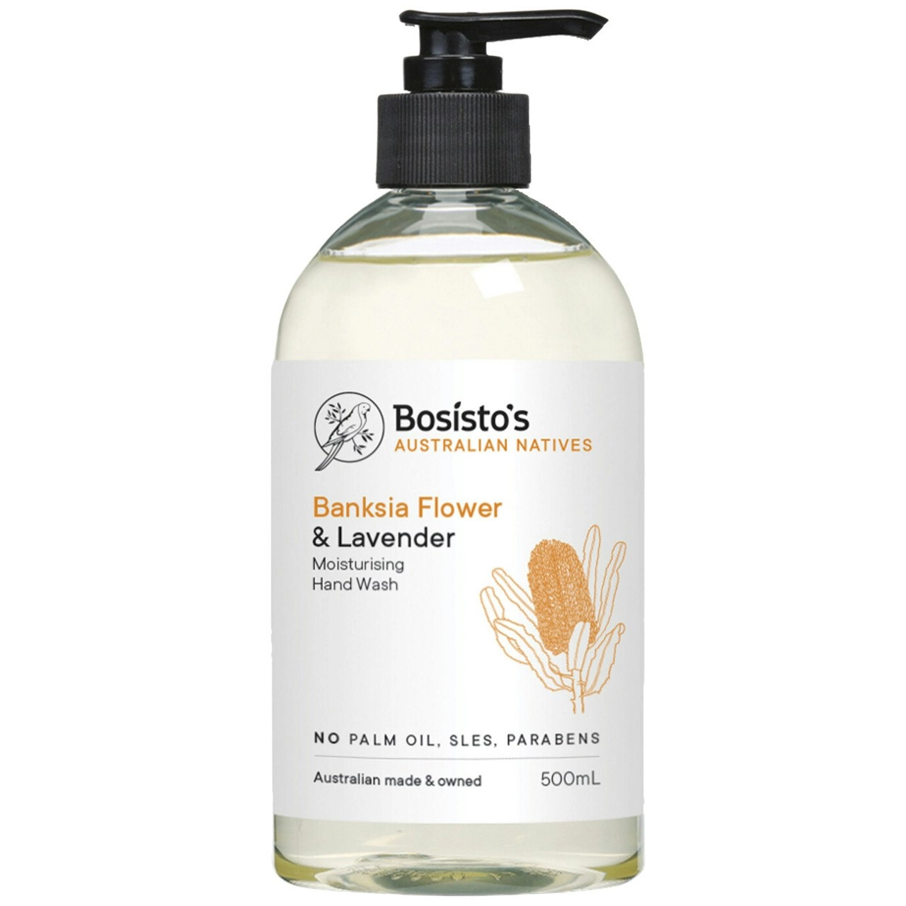 Bosisto's Banksia Flower & Lavender Hand Wash 500mL