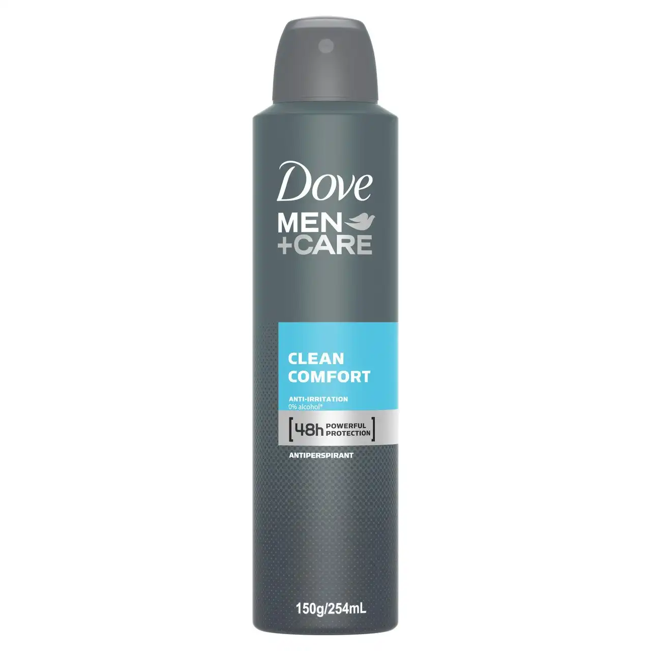 Dove Men+Care Antiperspirant Aerosol Deodorant Clean Comfort helps fight sweat and odour for up to 48 hours 254mL 1