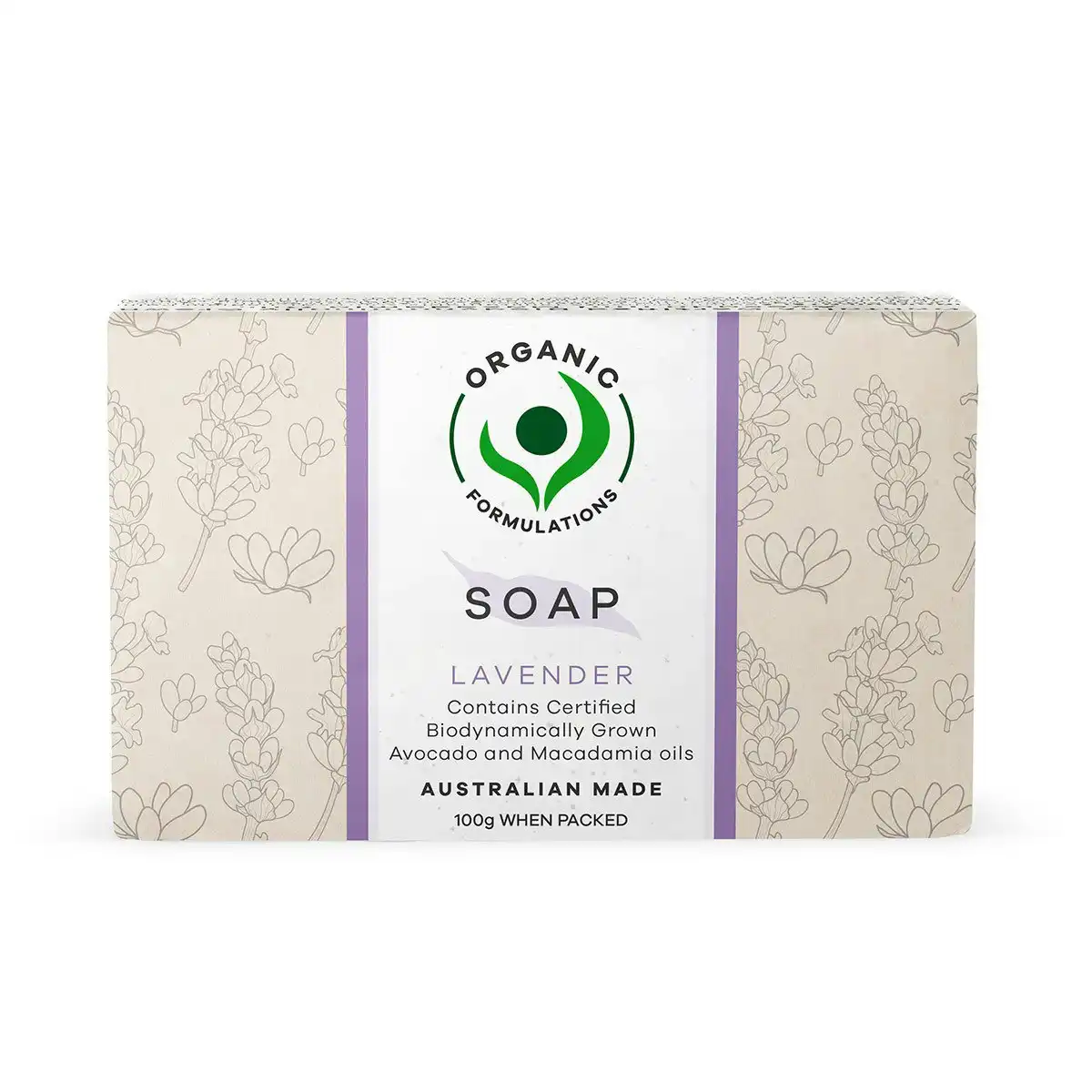 Organic Formulations Lavender Soap 100g