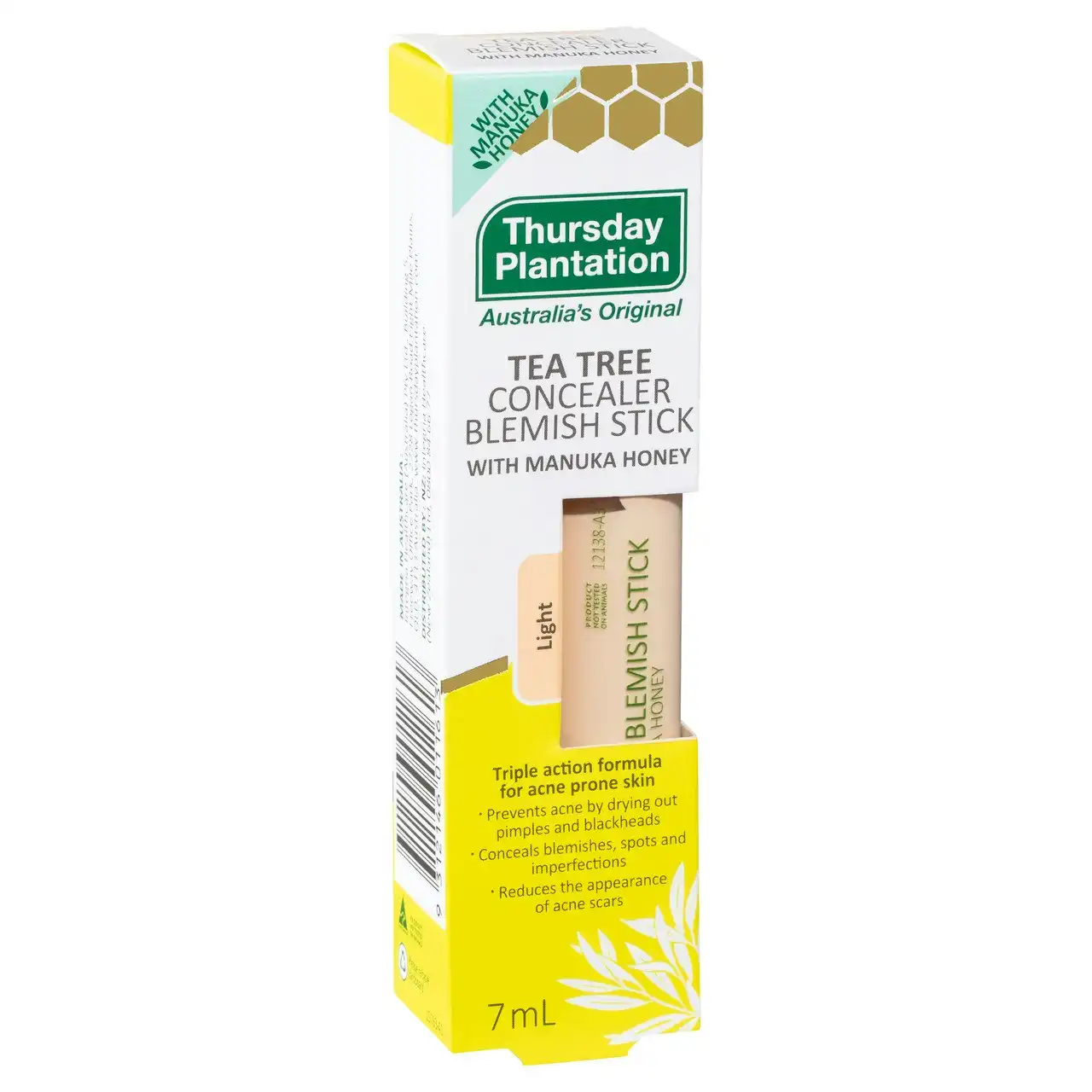 Thursday Plantation Tea Tree Blemish Stick With Manuka Honey Light7mL