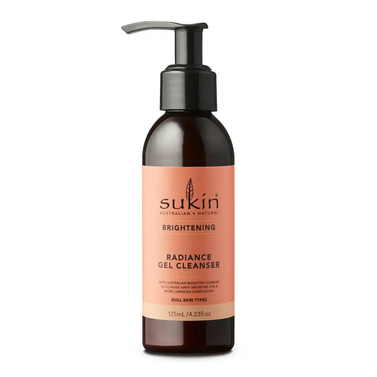 Sukin Brightening Radiance Gel Cleanser 125ml Pump