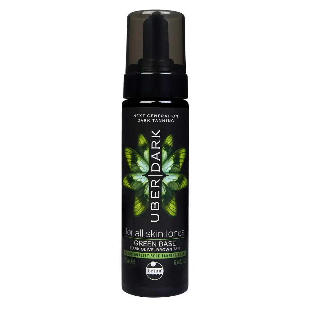 Le Tan Uber Dark Green Base Dark Olive Brown Tanning Foam 200ml