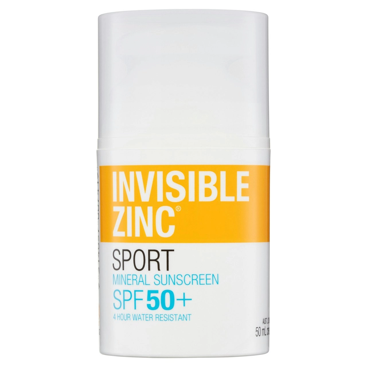 Invisible Zinc Sport Mineral Sunscreen SPF 50+ 50mL