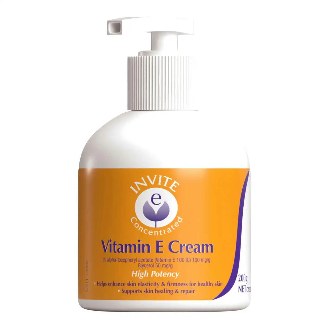 Invite E Concentrated Vitamin E Cream 200g Pump