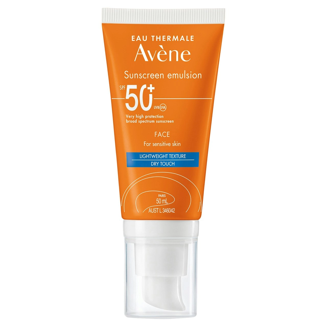 Avene Sunscreen Emulsion Face SPF 50+ 50ml - For Sensitive Skin