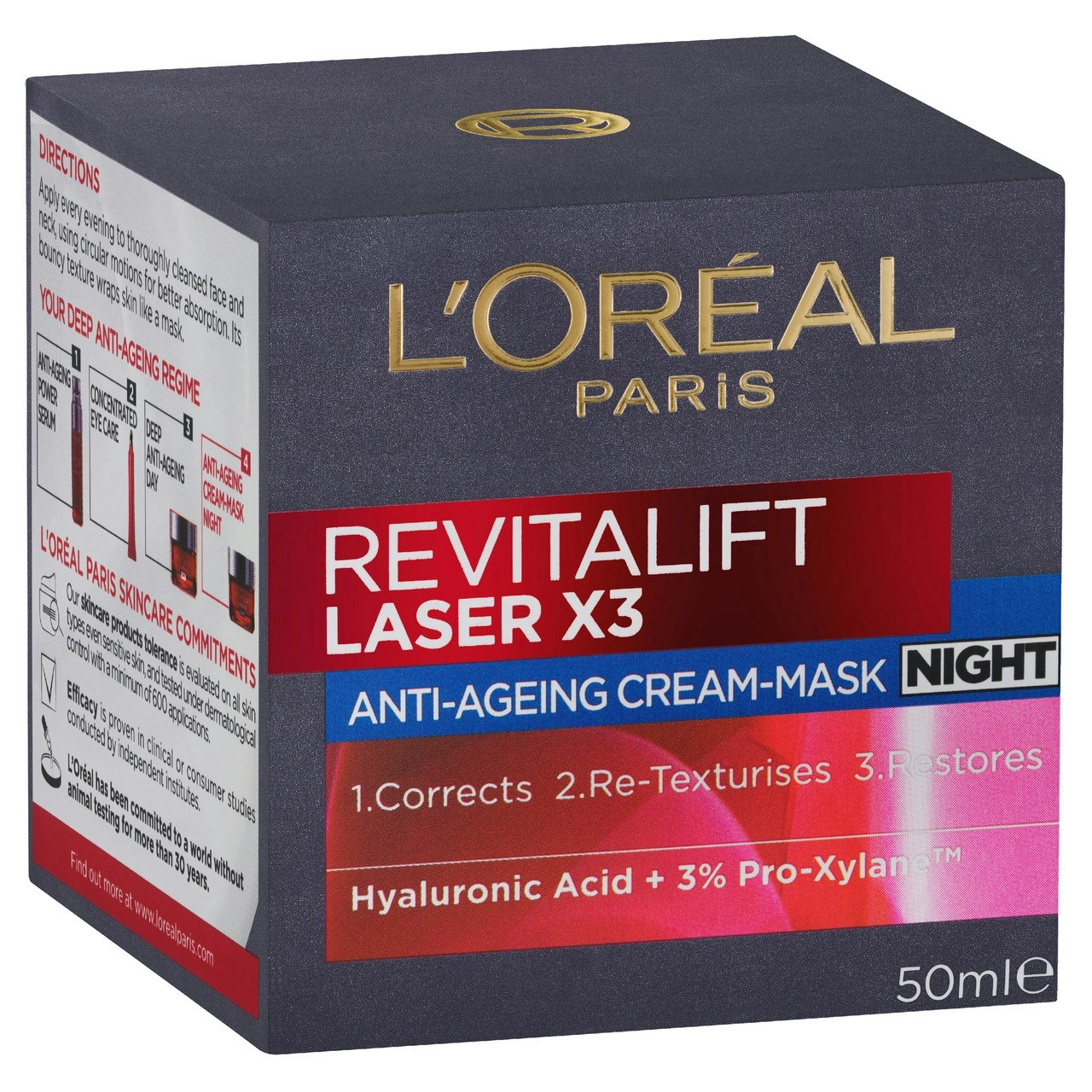 L'Oreal Paris Revitalift Laser X3 Anti-Ageing Night Cream 50ml