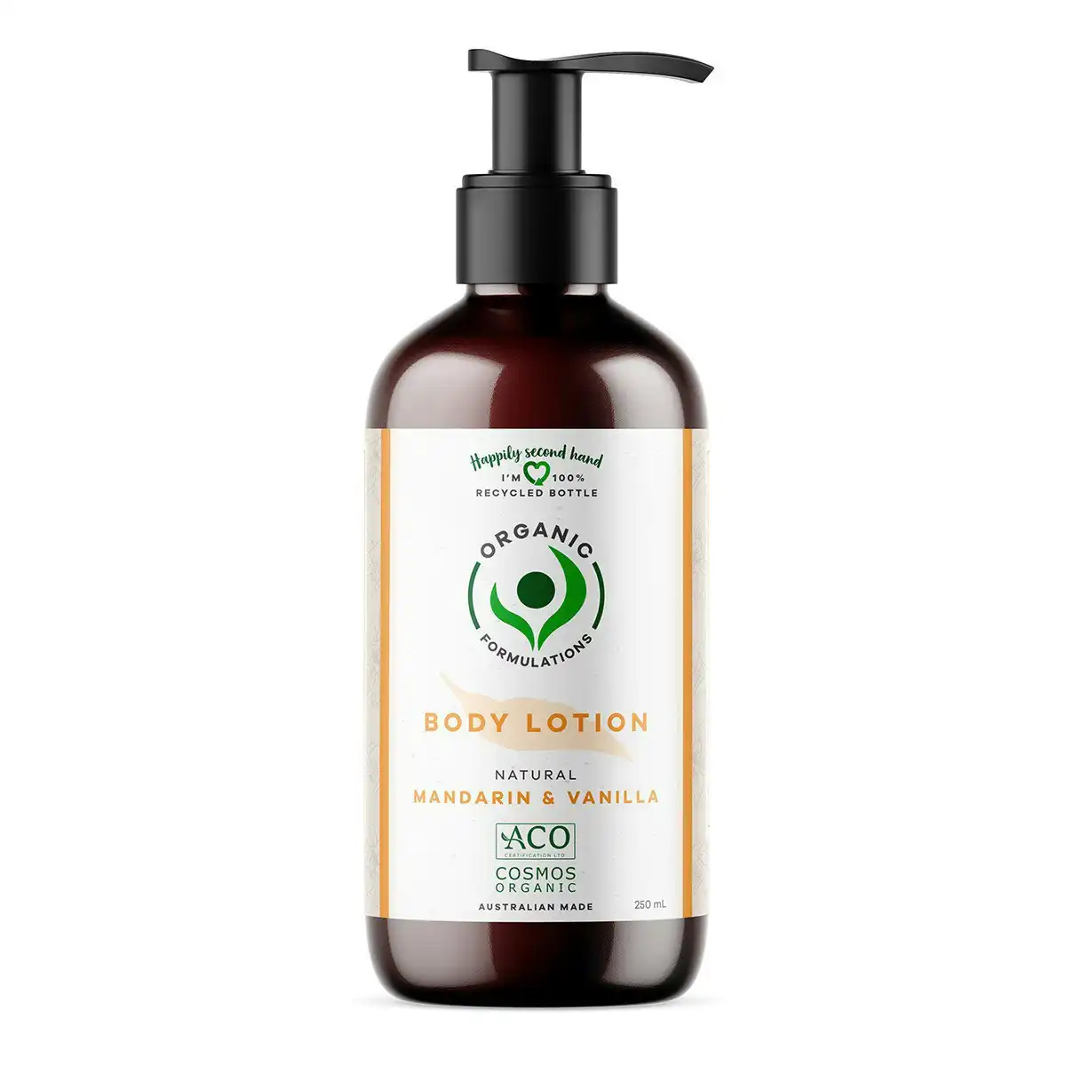 Organic Formulations Natural Mandarin & Vanilla Body Lotion 250ml