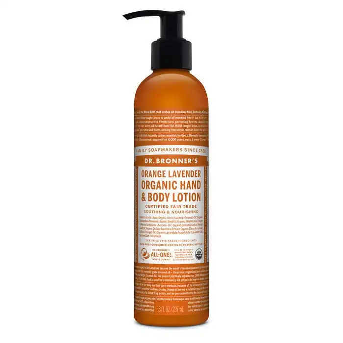 Dr. Bronner's Orange Lavender Organic Hand & Body Lotion 237ml