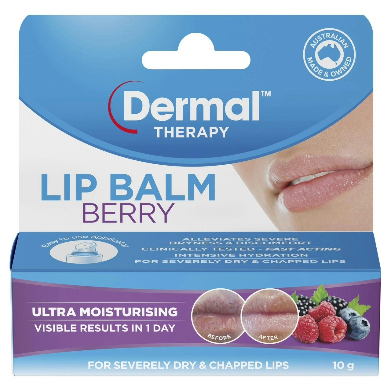 Dermal Therapy Lip Balm Berry 10g