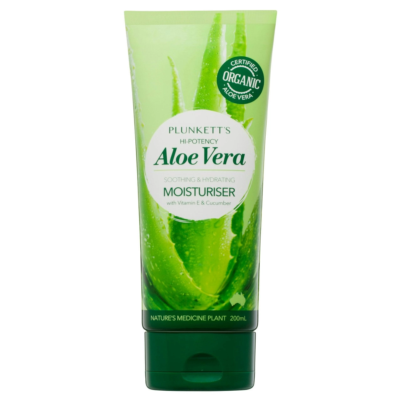 Plunkett's Hi-Potency Aloe Vera Soothing & Hydrating Moisturiser 200mL