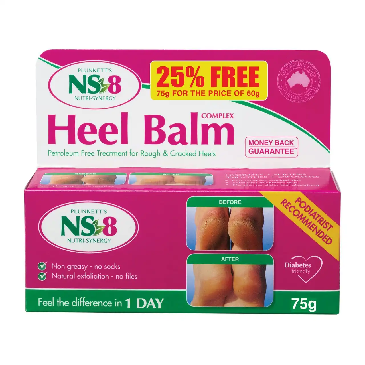 Plunkett's NS 8 Heel Balm Complex 75g