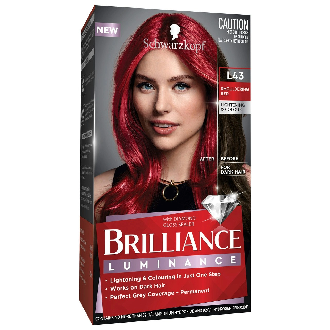 Schwarzkopf Brilliance L43 Smouldering Red