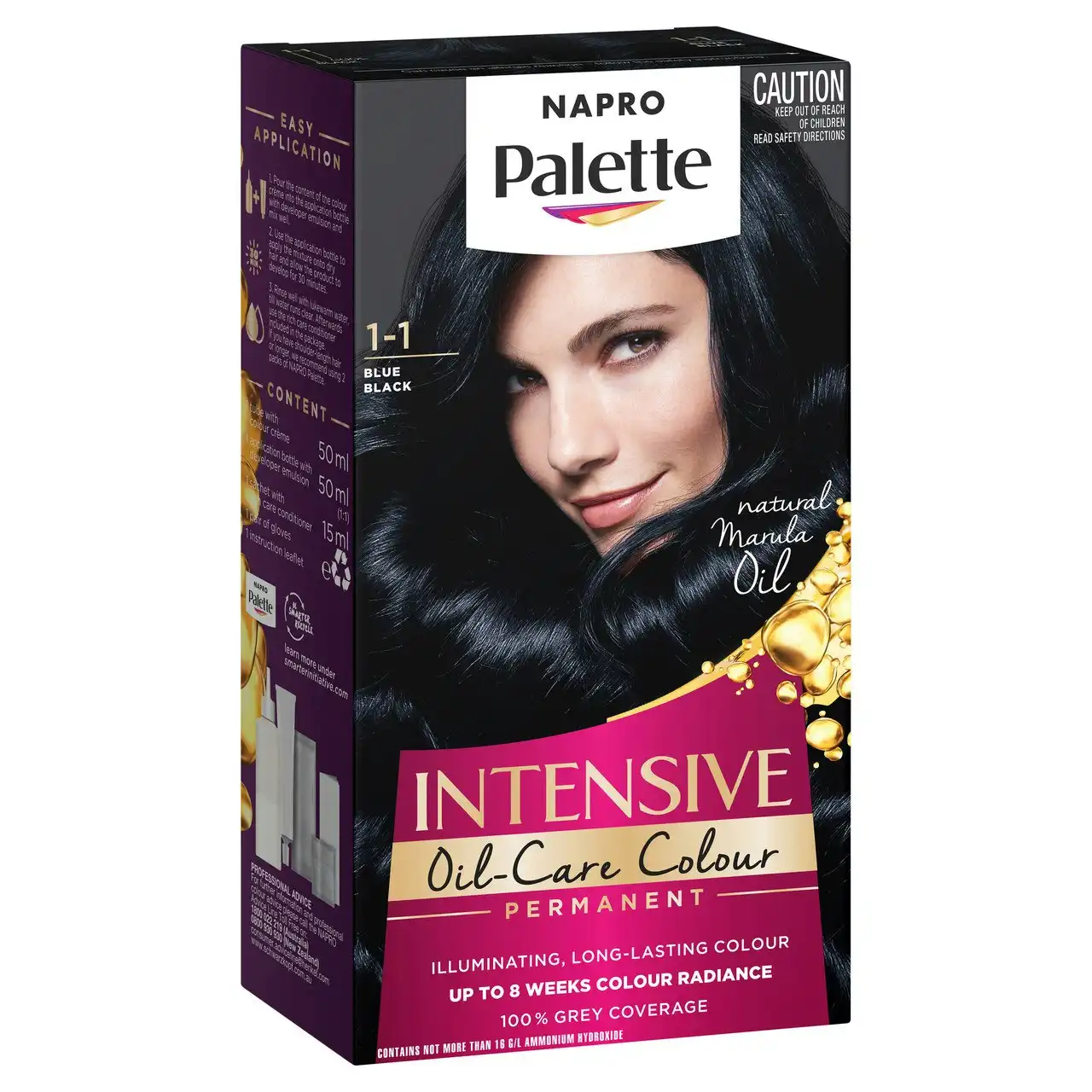 Napro Palette Permanent Hair Colour 1-1 Blue Black