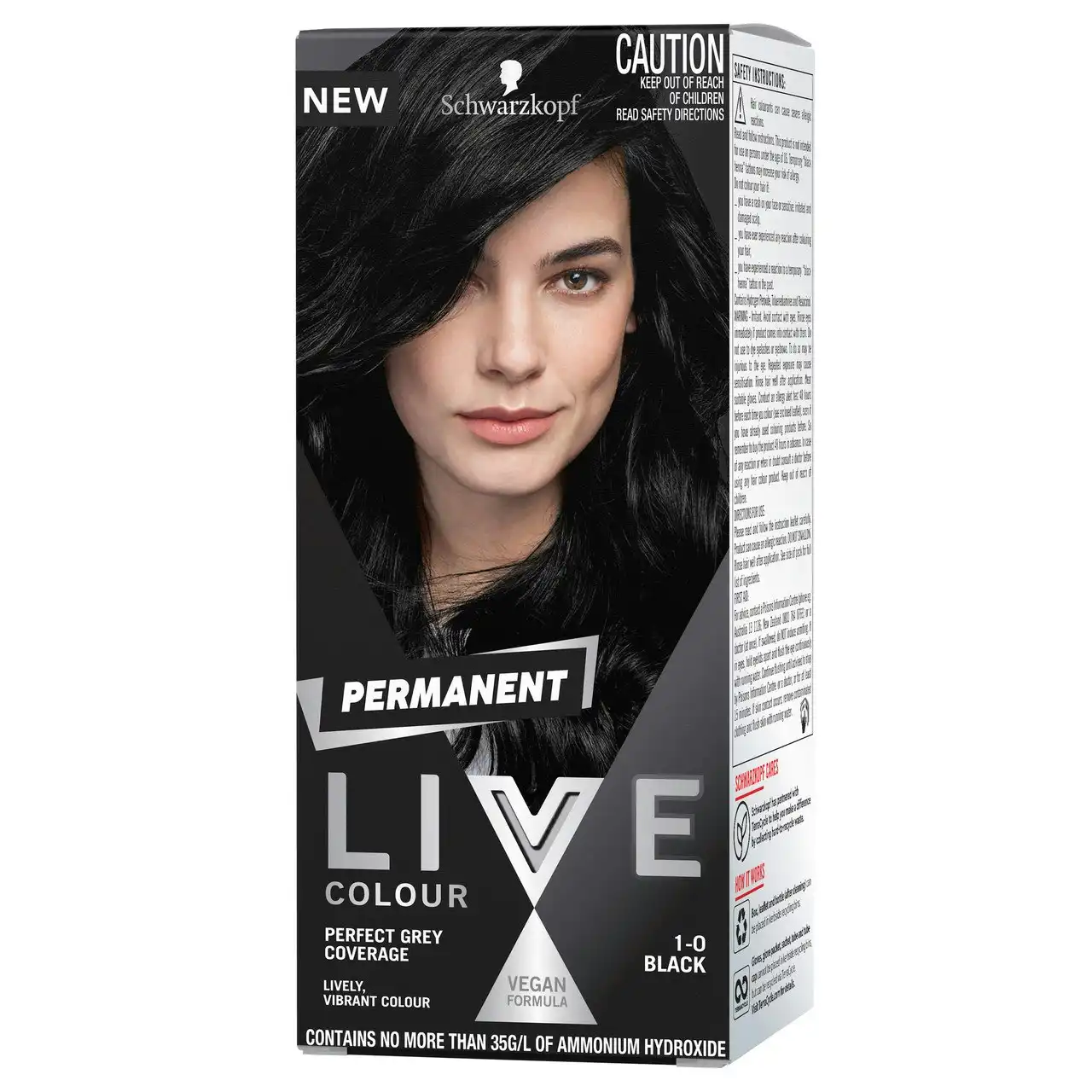 Schwarzkopf LIVE Colour Permanent 1.0 Black