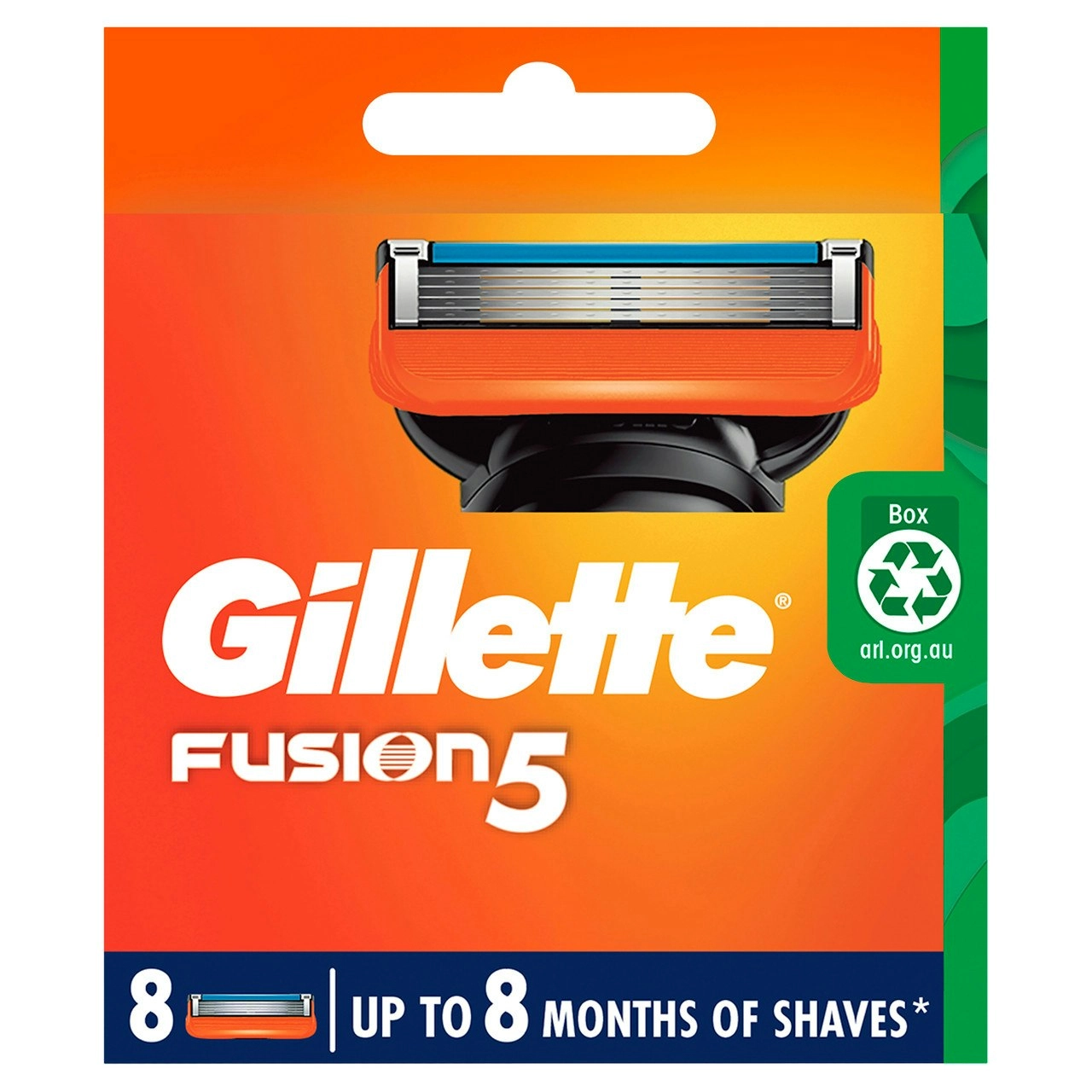 Gillette Fusion5 Razor Blades 8 Cartridges Refills, Shave Care