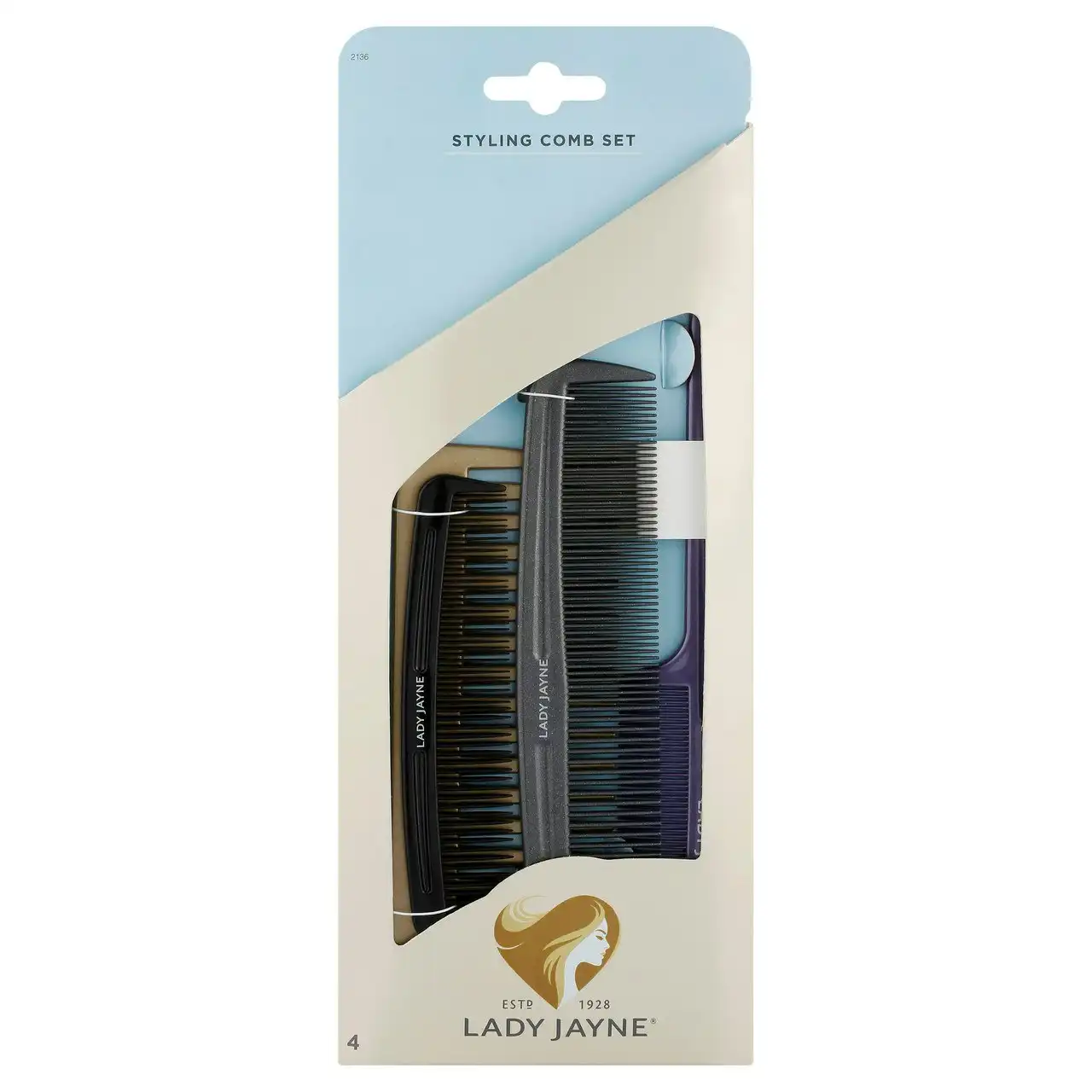 Lady Jayne Family Combs - 4 Pk