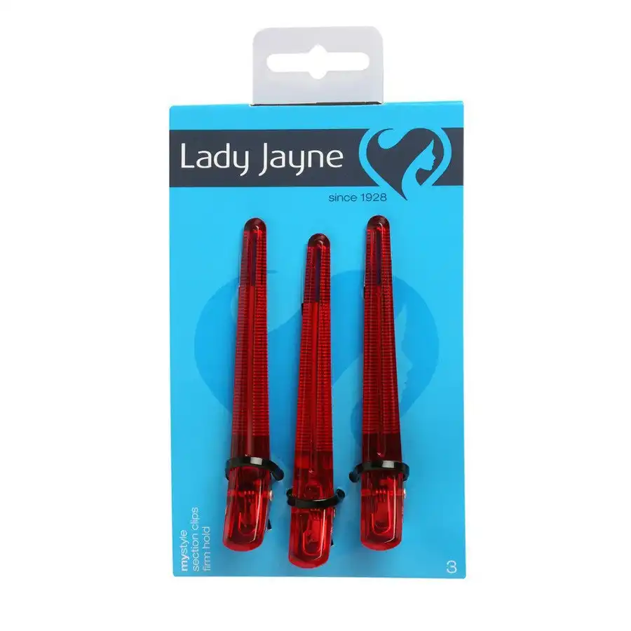 Lady Jayne Section Hair Clips 3 Pack